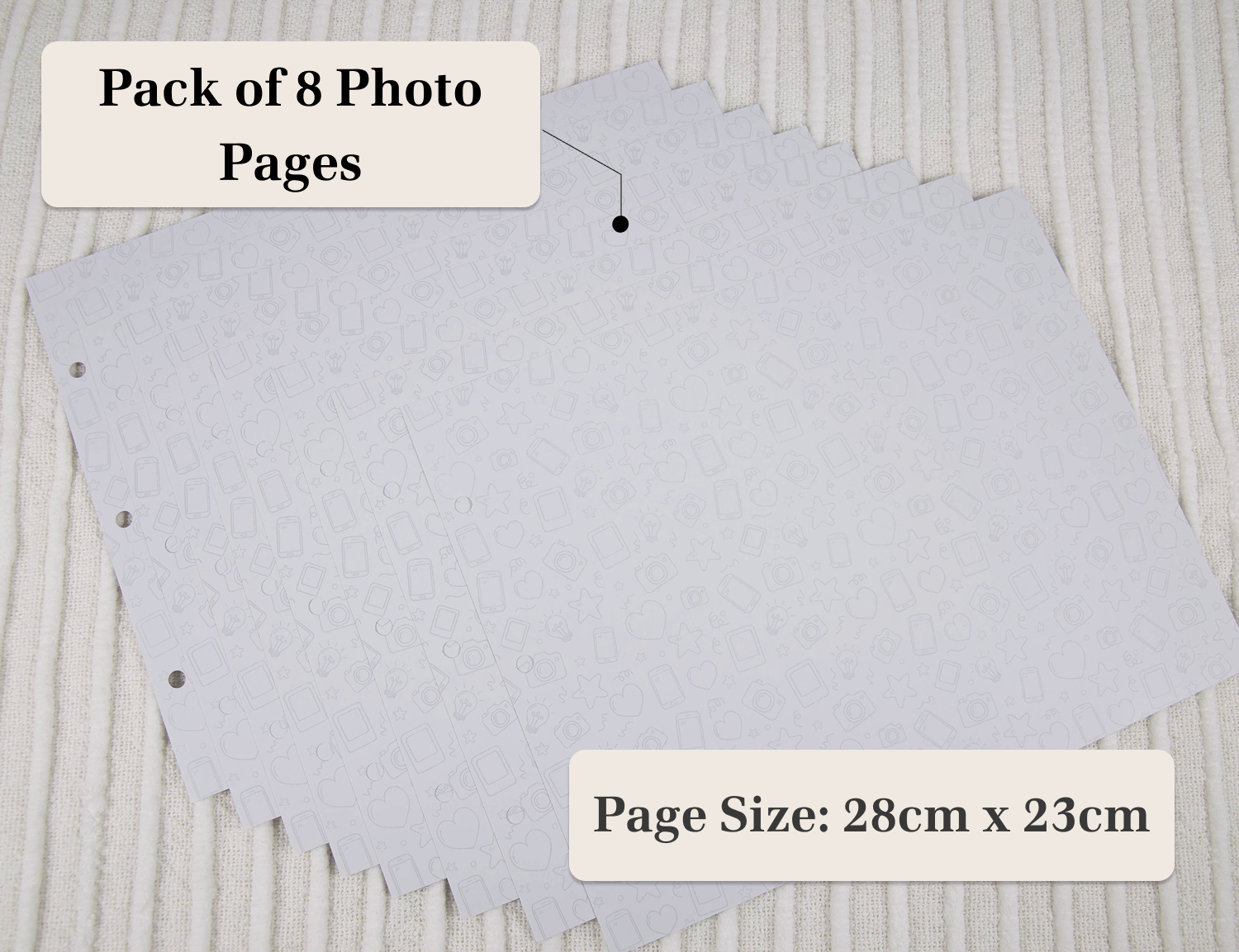 Extra photo pages (8 pack)🩶