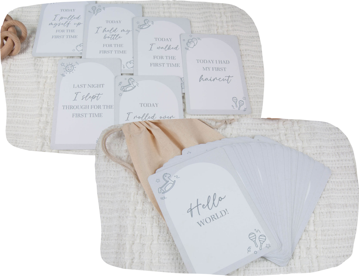 Baby milestone cards