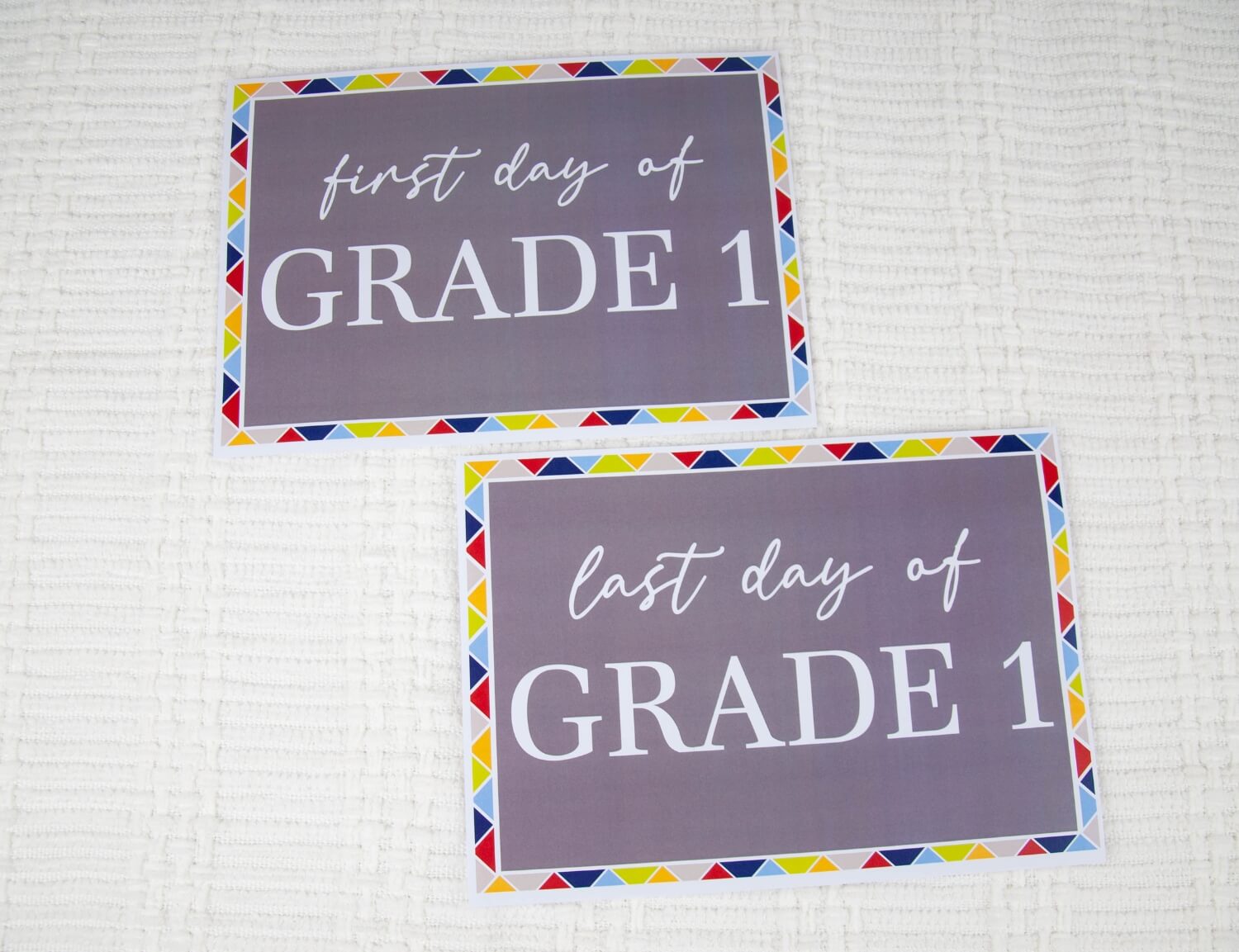 grade one school photo props for school memory book