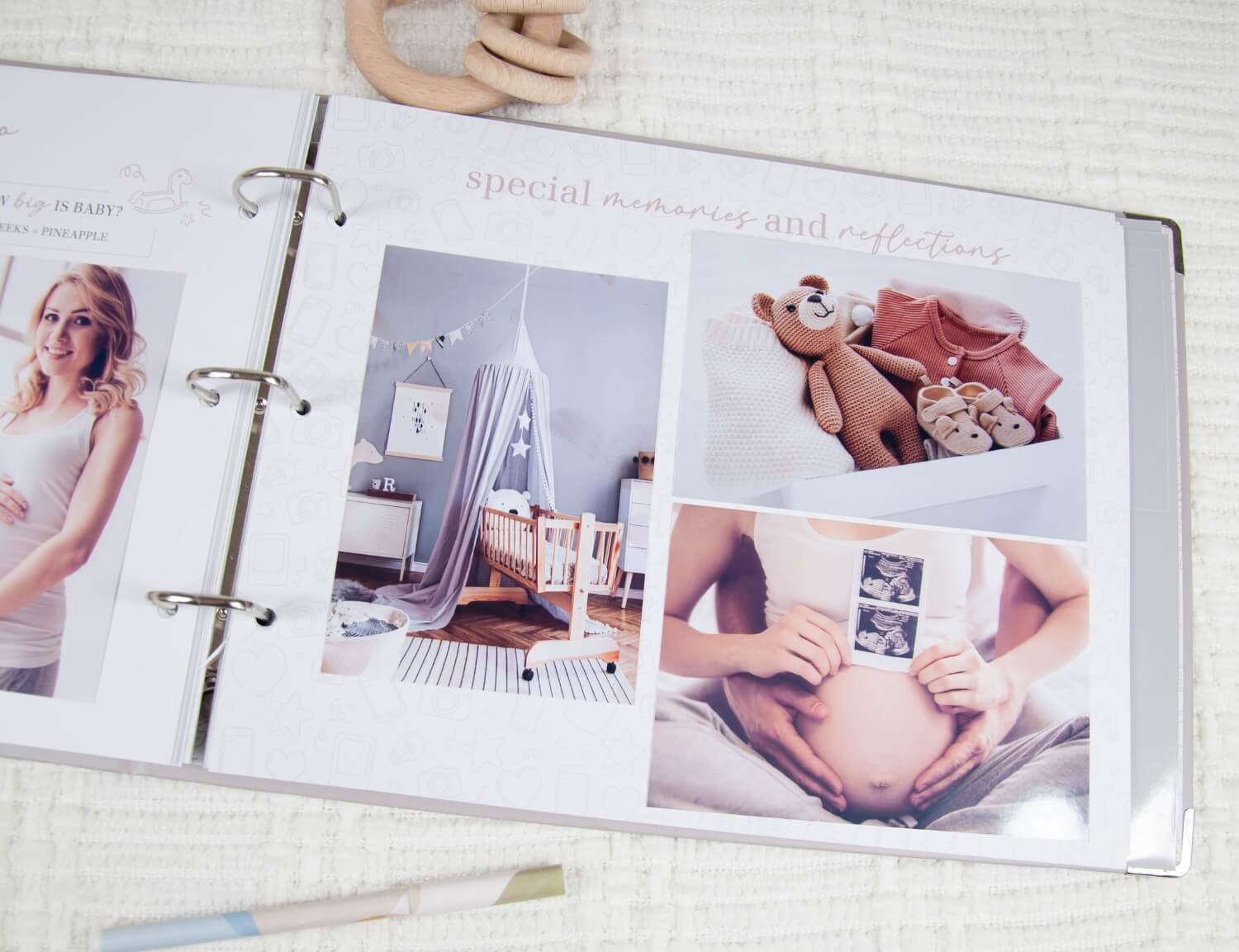 baby nursery photos in pregnancy journal