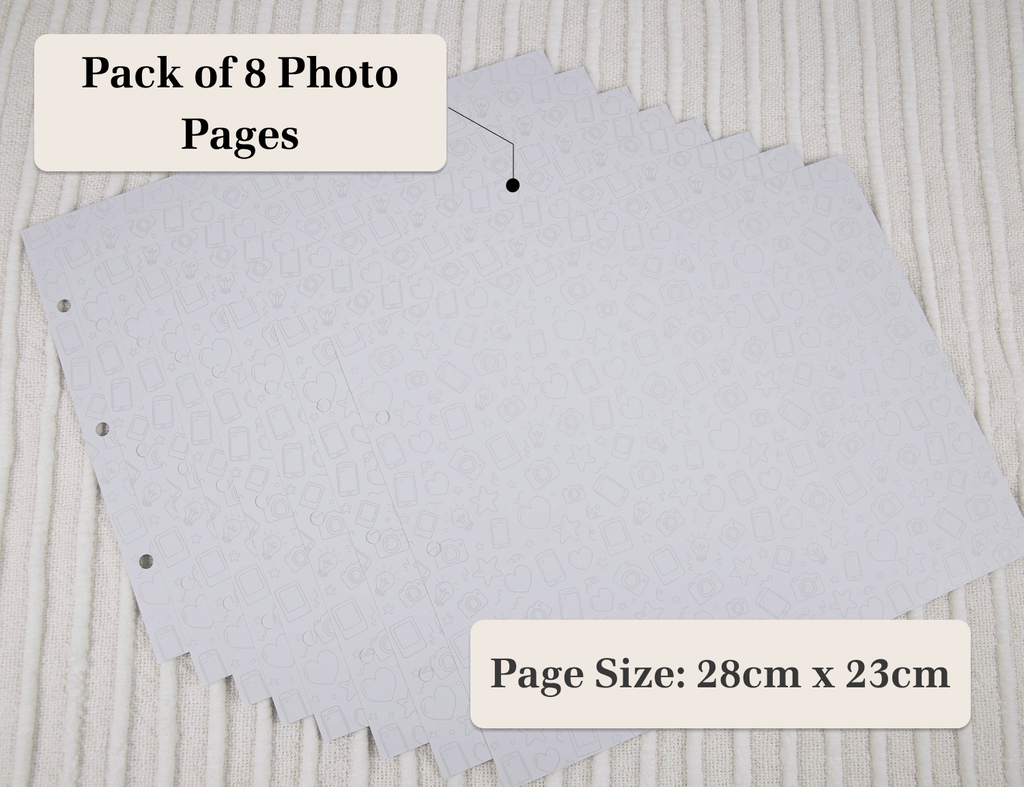 Extra photo pages (8 pack)🩶