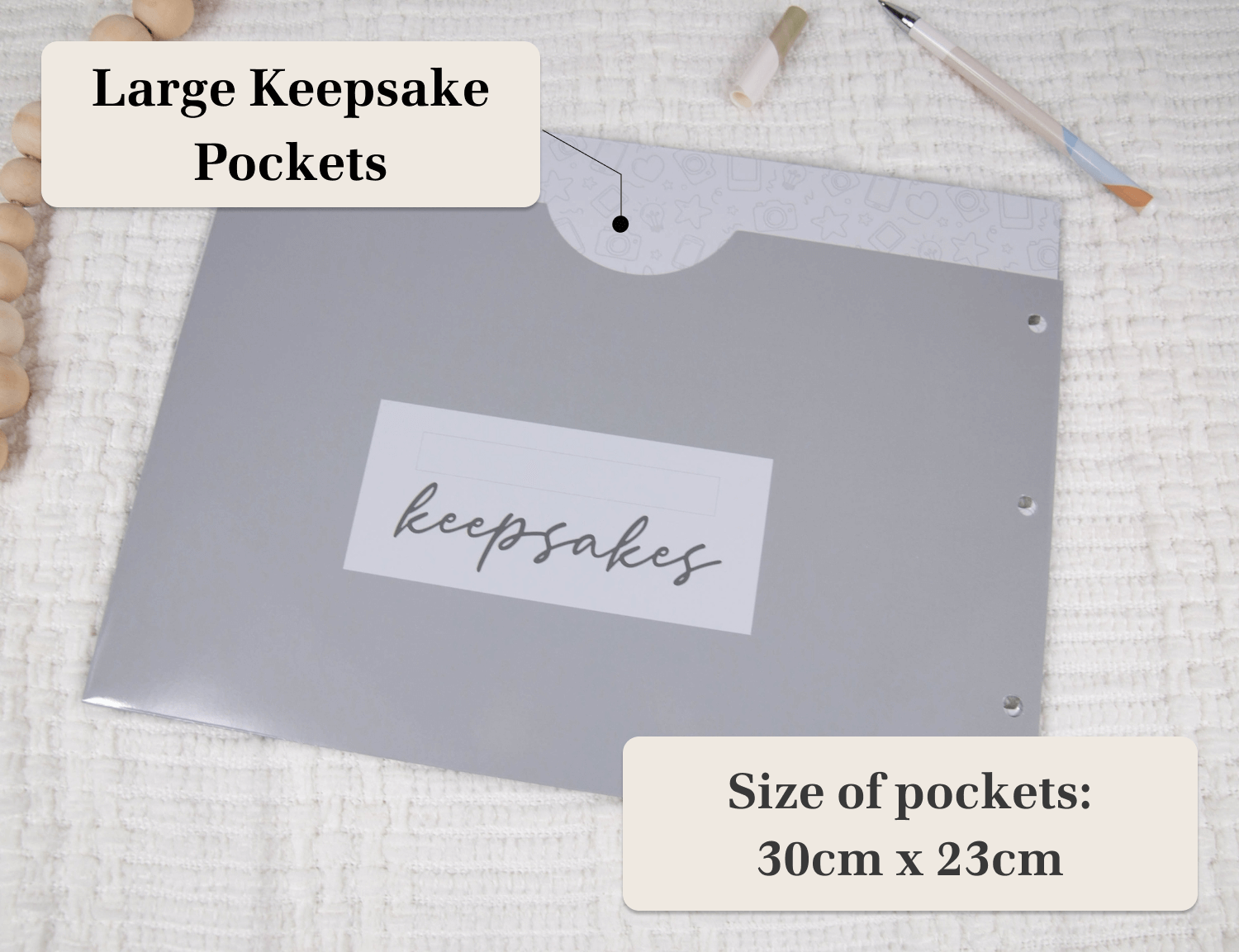 Extra pocket pages (8 pack)🩶