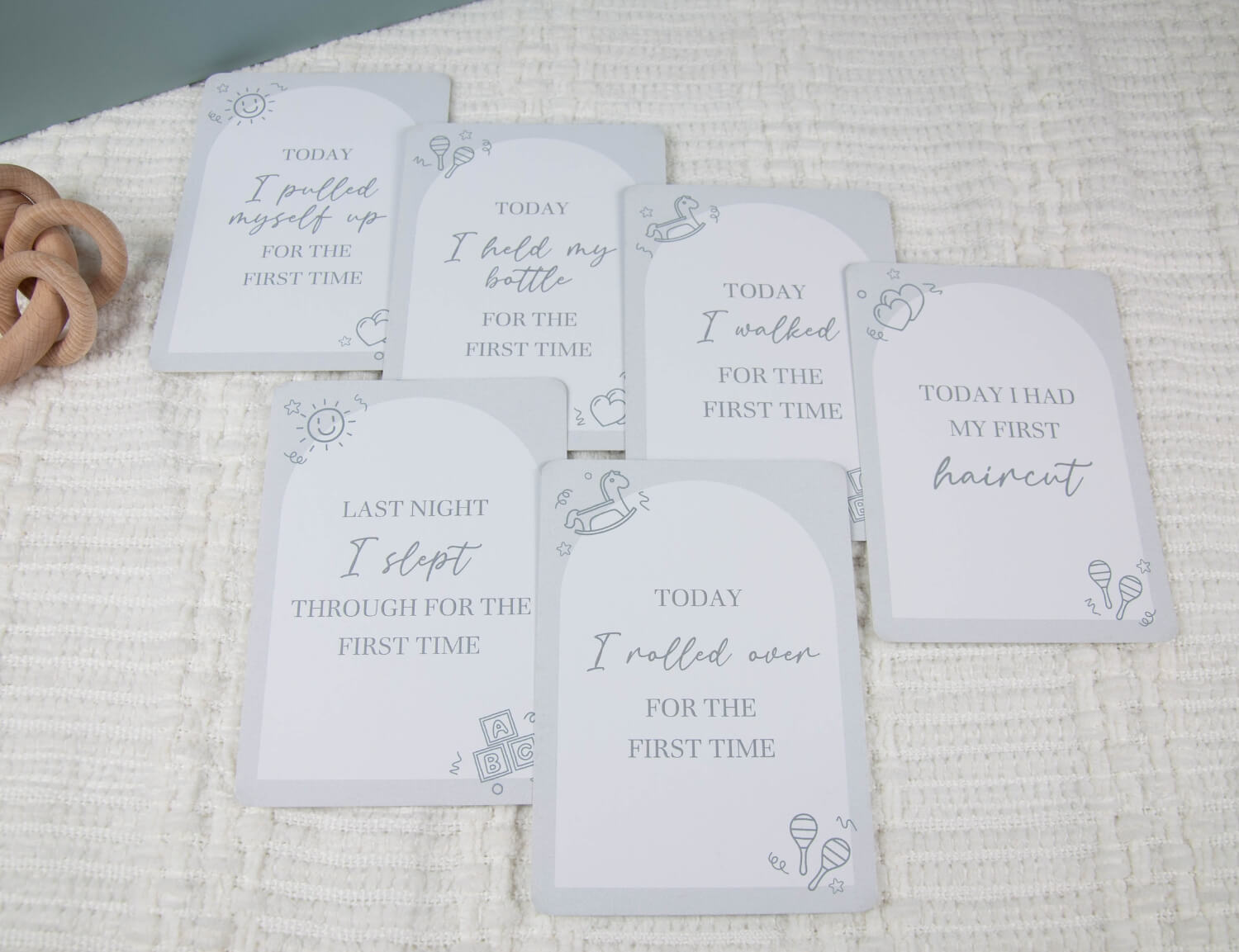 first achievements baby milestone cards