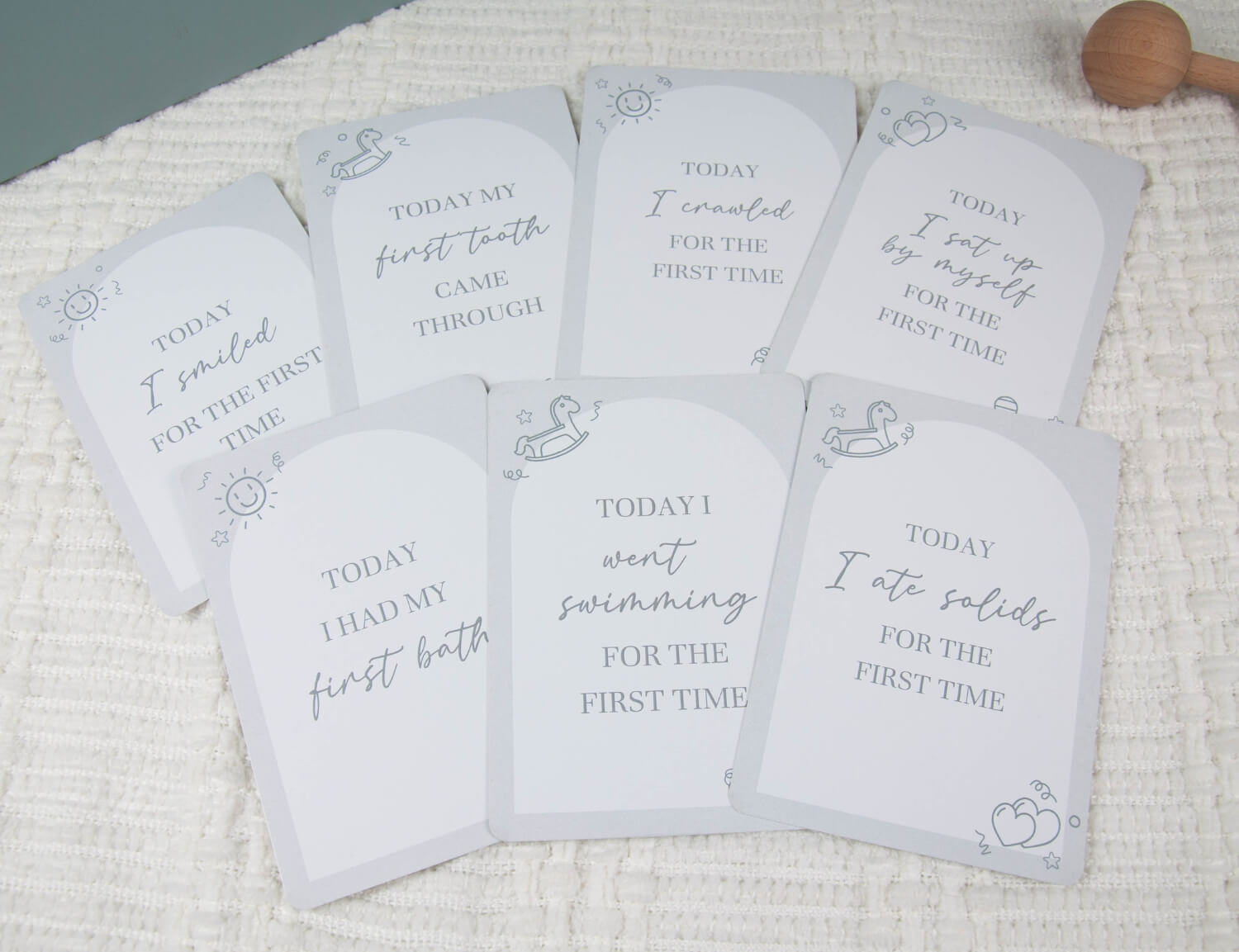 first moments baby milestone cards