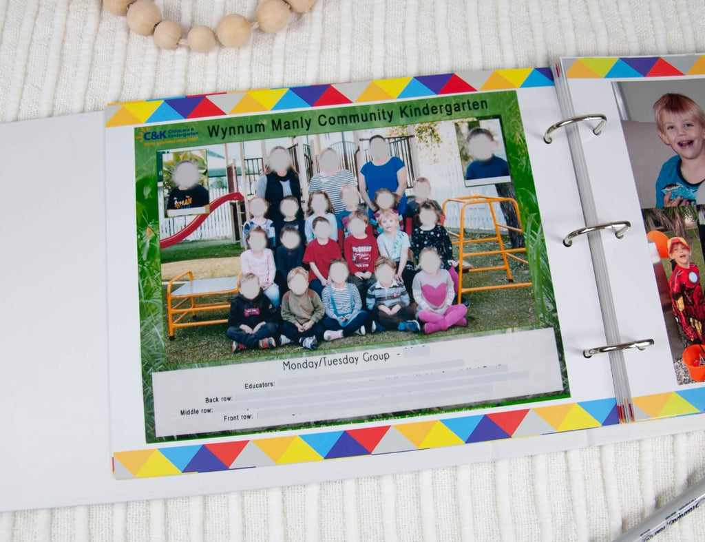 photo page displaying kindy class photo